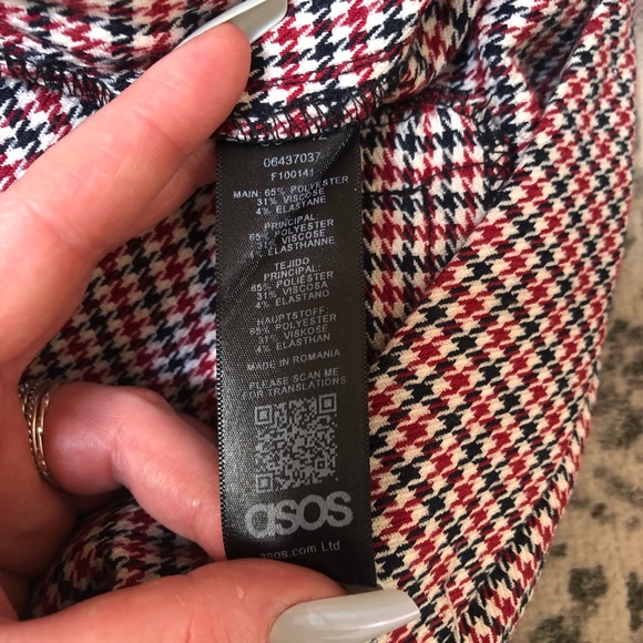 Asos wide leg cropped paper bag pants with belt detail ♦️◾️♦️◾️♦️ - Picture 10 of 16